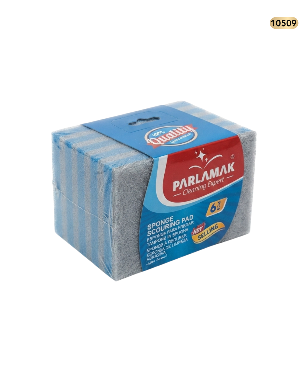 اسفنجة تنظيف 1/6 مع سلكة BS032/ PARLAMAK