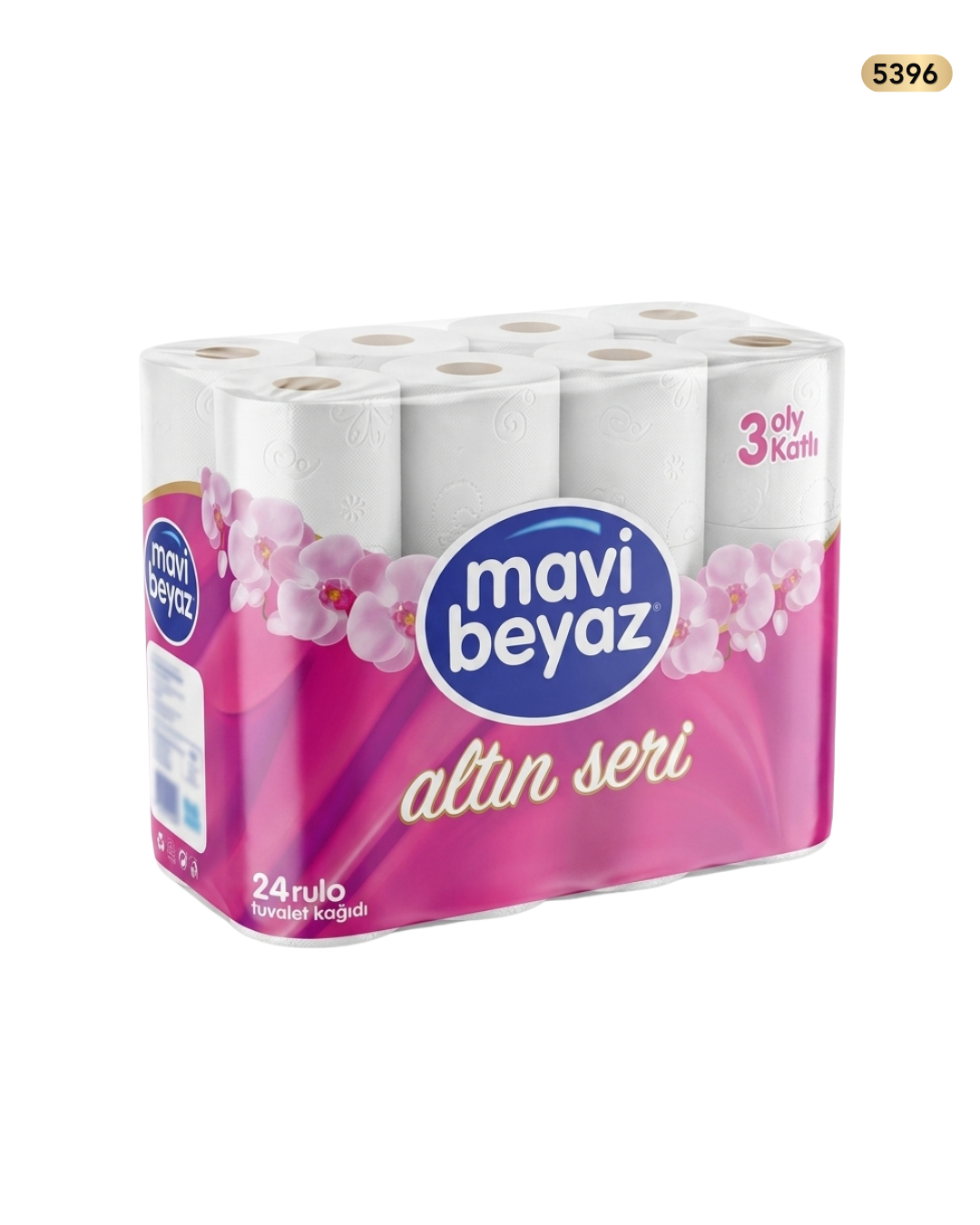 محارم تواليت برتقالي 3طبقات MAVI  تركي/24رول