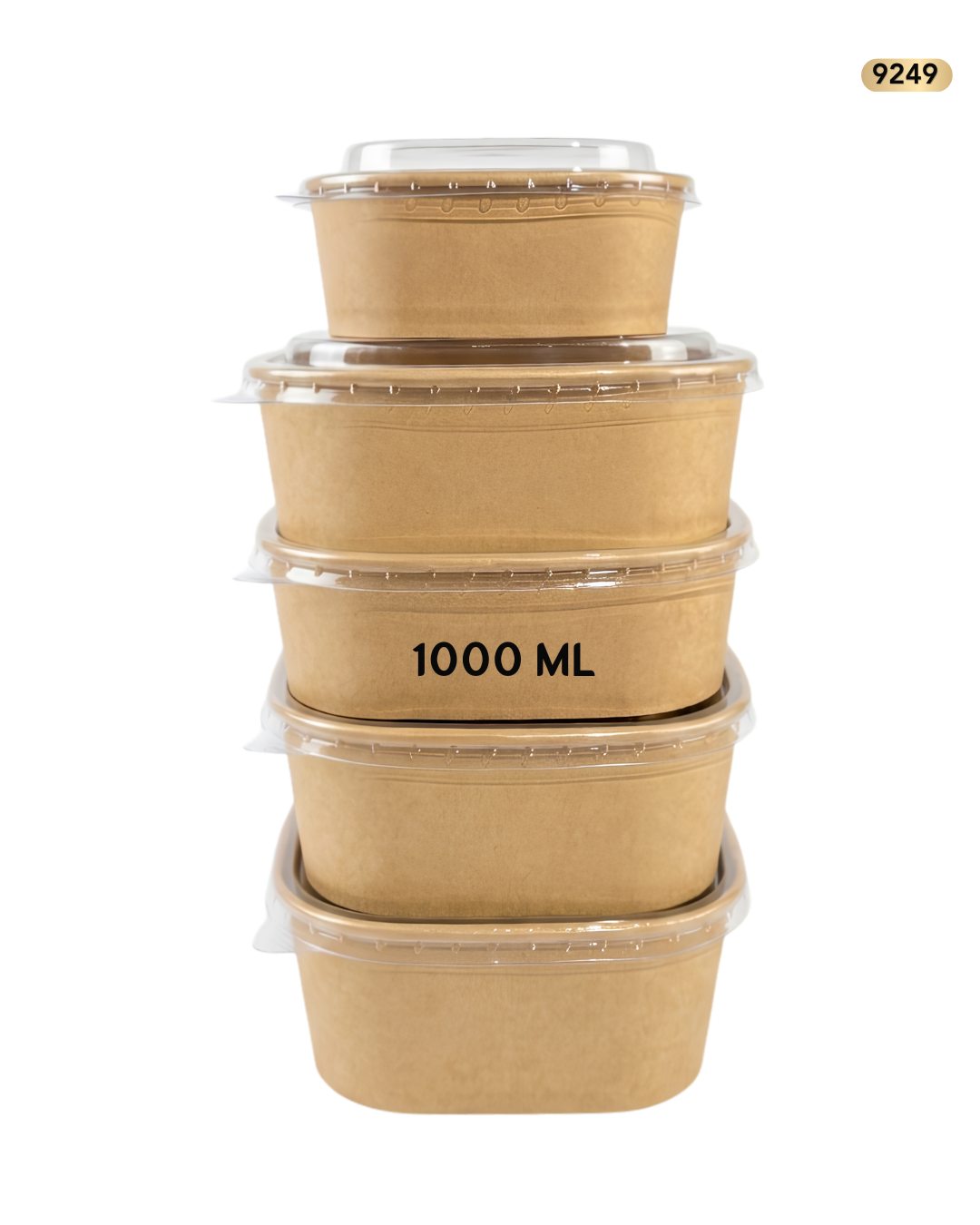 علب كرتون جرفت 1000 مل مربع مع غطاء